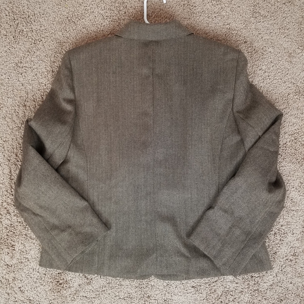 Chaps 100% Wool Button Front Blazer - image 2